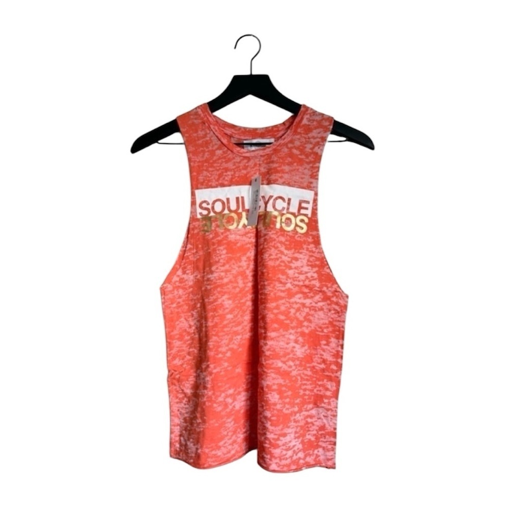 NEW SOULCYCLE Jersey Tank in Hot Coral